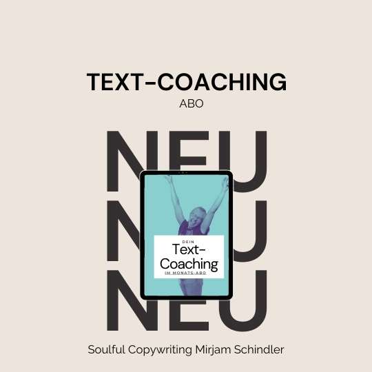 Copywriting Mirjam Schindler Textcoaching